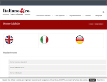 Tablet Screenshot of italianoeco.com